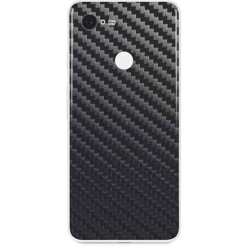 Black Carbon Fiber Specialty Texture Material Google Pixel 3 Skin